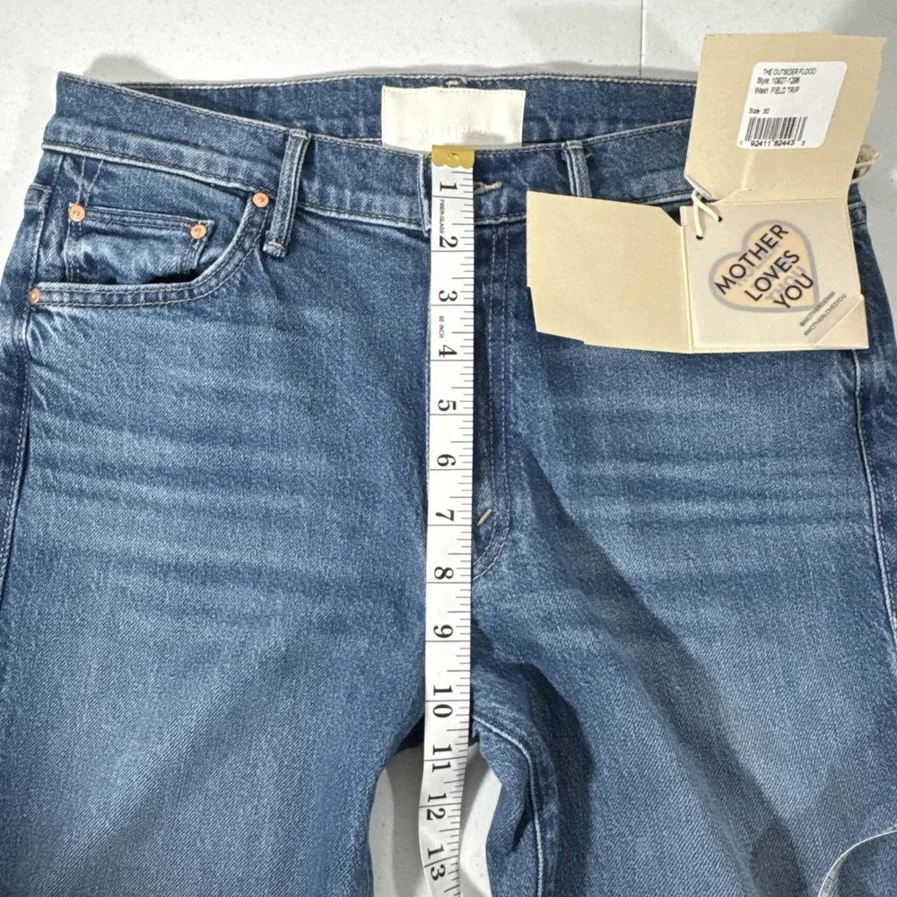 NWT $268 MOTHER Superior The Outsider Flood Jeans Field Trip 30 Cropped Bootcut